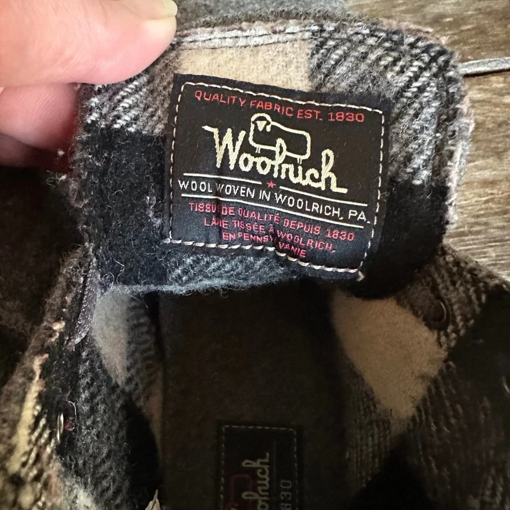 Woolrich Womens Gray Wool Blend Ankle Boots Vibram Sole Lace Up Size 8‎
